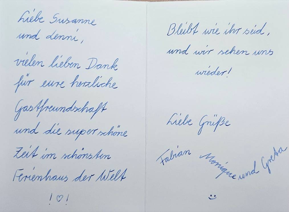 Gästebewertung Ferienhaus Pathe - Bild 3